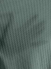 SHEIN Essnce Women's Solid Color Round Neck Drop Shoulder Short Sleeve T-Shirt - Green - View 6