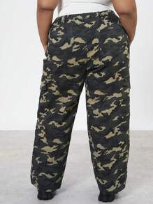 Forever 21 Plus Size Women's Camouflage Cargo Pants - Multicolor - View 2
