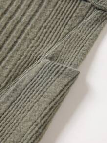 Flirla 大尺碼女用襯墊騎行短褲,帶口袋,拉絨內面料 - 綠色 - 查看 3