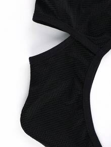 Men's Sexy Triangle Cutout Underwear - Black - View 6