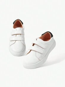 JNSQ 女孩雙色魔術貼運動板鞋 - 白色 - 查看 5