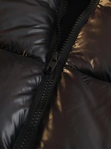 Men's Zip-Up Front Hooded Padded Vest