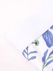 Bóxer Con Estampado Botánico Para Hombre