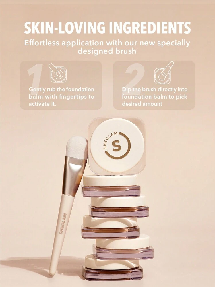 SHEGLAM كريم أساس بلم فير بتغطية كاملة يدوم طويلاً خالي من العيوب مرطب للتحكم في الزيوت مصحح للون إخفاء المسام تغطية العيوب غير دهني غير متكتل كريم أساس ذو مظهر أكثر نعومة تخفيضات كريم أساس علامة تجارية جمال مكياج ميكب مستحضرات تجميل للنساء الفتيات مثالي لفصل الشتاء الربيع مثالي ل- Y2K أزياء أنيقة رمضان هدية حفلة جاهز أفضل لون - Fair - مشاهدة 10