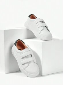 JNSQ 女孩雙色魔術貼運動板鞋 - 白色 - 查看 4