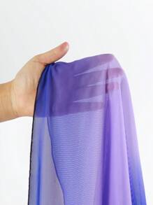 Swim Oasis Women's Ombre Side Knot Ruched Cover-Up Skirt (Random Print) - Violet Purple - View 6