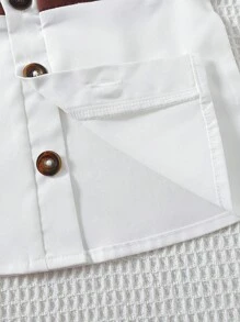 寶寶男孩夏季紳士風格襯衫和短褲套裝,前卫风格 - 彩色 - 查看 7