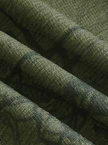 ROMWE Fairycore Butterfly Print Cami Top - Army Green - View 3