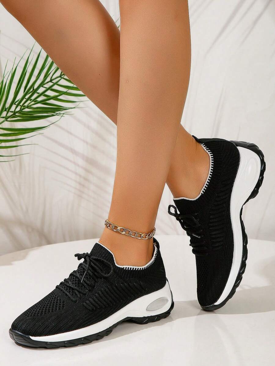 Damen Sneaker Aus Leder - Leichte Freizeitschuhe Mit Weicher Sohle