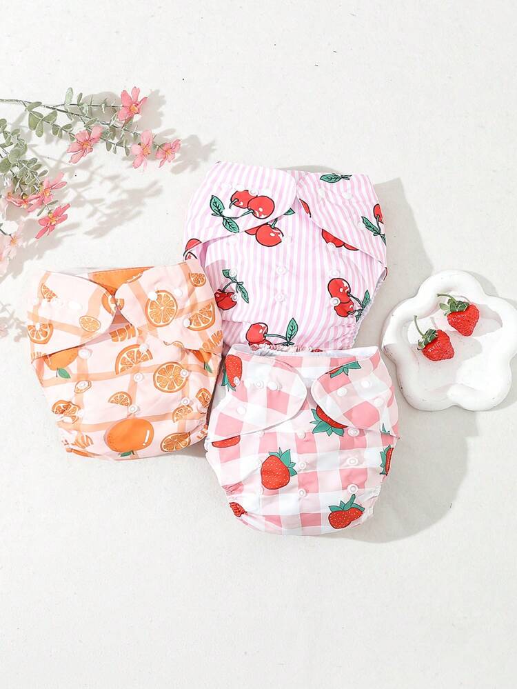 Baby Girl Spring/Summer Fun & Cute Fruit Design Comfortable Shorties