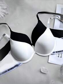 女性純色胸罩 - 彩色 - 查看 1