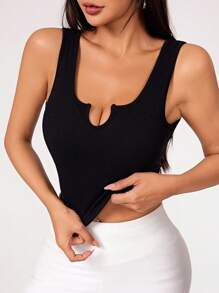 Easithlete Black Seamless Sports Bra - Black - View 4