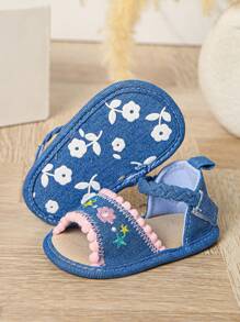 0-1 Year Old Infant Girls Soft Anti-Slip Breathable Summer Sandals