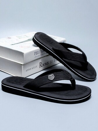 Chaussures De Plage Légères Antiderapantes Pour Hommes Avec Bout Ouvert, Tongs Décontractées