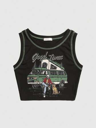 Frmlsstudio Canotta cucitura lettere cranio & con grafica cani