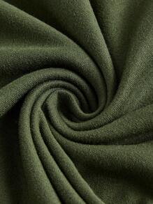 ROMWE Fairycore Tim & In Cánh Áo thun - xanh quân đội - Xem 4