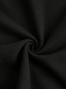 SHEIN EZwear 4 件套休闲简约字母印花短款高腰紧身打底裤，大码女款，适合夏季 - 彩色 - 查看 12