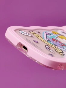 Nick 90s | SHEIN 時尚卡通粉邊透明手機殼 - 無色 - 查看 5