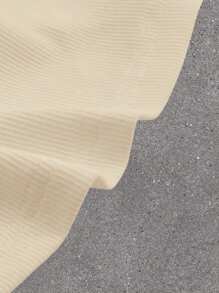 SHEIN EZwear 女性純色百褶無肩帶上衣