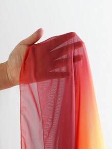 SHEIN Swim Summer Beach Ombre Knot Side Cover Up Skirt