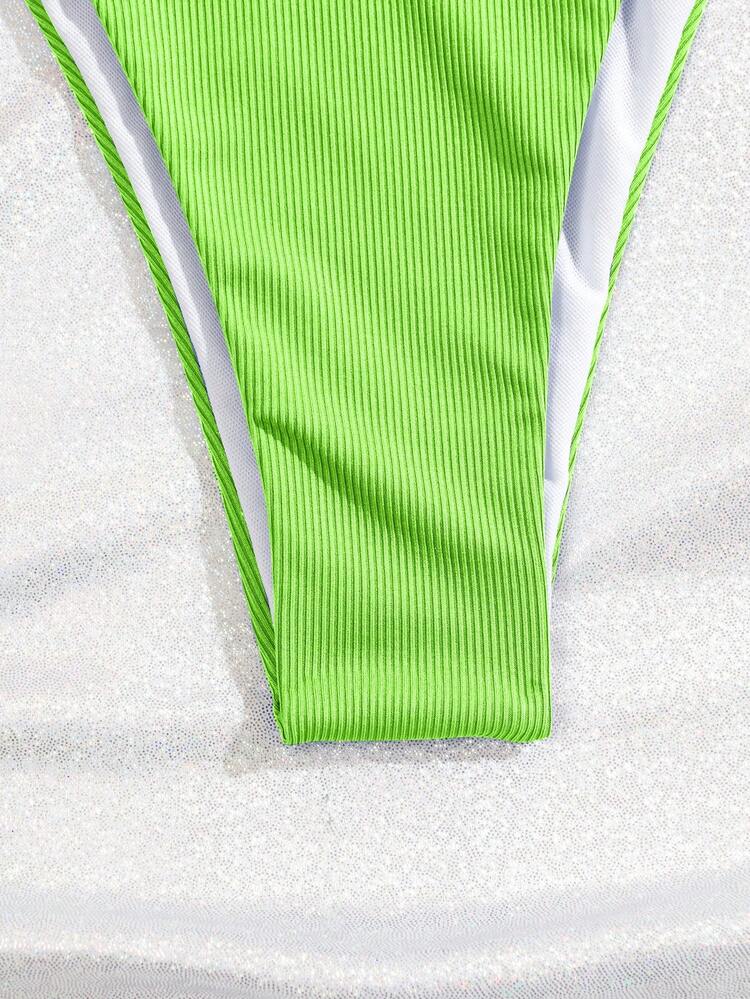 Ladies' Summer Beach Neon Bikini Outfit Swimwear Bathing Suit Music Festival Summer