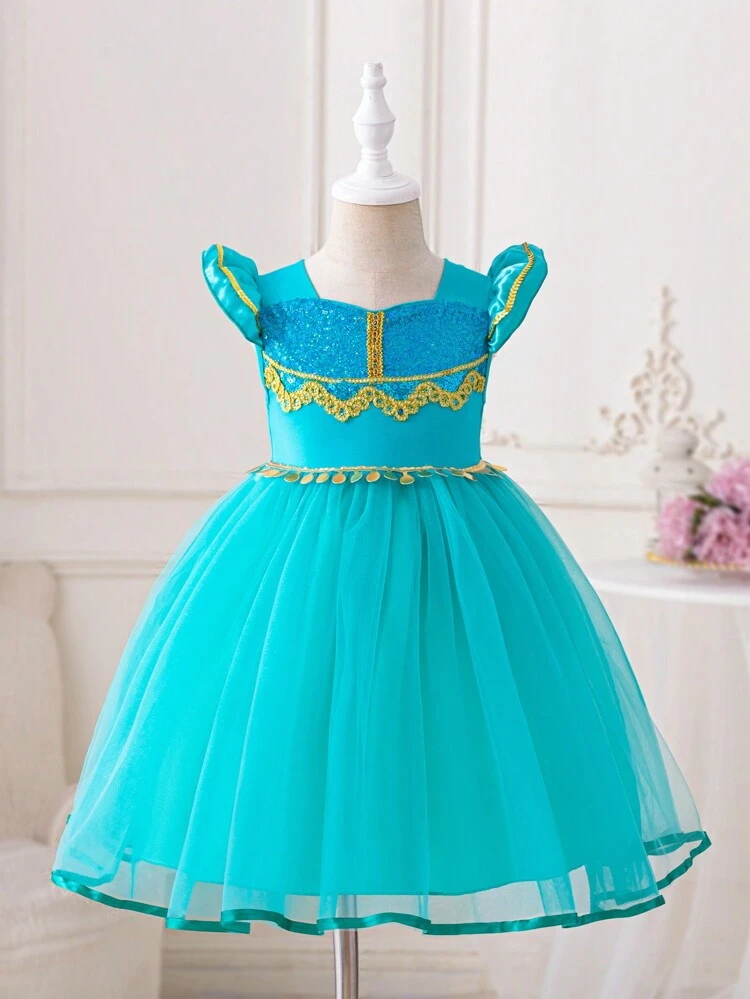 Young Girl's Birthday Party Wedding Festival Show Puffy Tulle Princess Dress,  Gorgeous Formal Dress