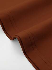 Manfinity Homme 男士貼袋圓領 T 卹 - 棕色 - 查看 3