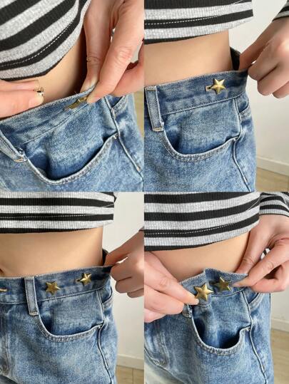 DAZY Fashionable Star Shaped Decorative Waist Buckle Clasp