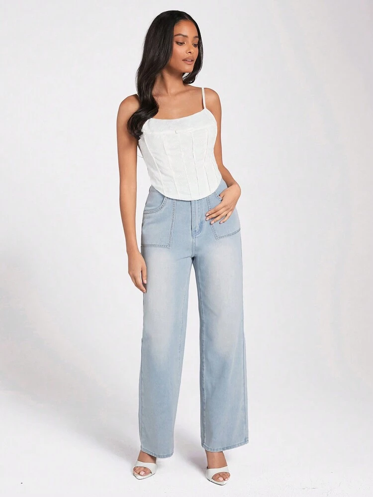 Solid Bow Front Schiffy Cami Top