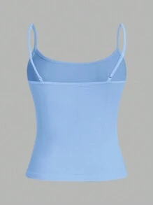 SHEIN EZwear 3件套休闲百搭性感女式吊带背心，夏季修身背心 - 彩色 - 查看 10