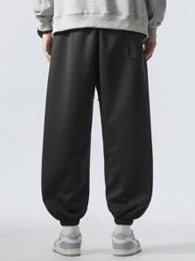 Plus Size Men's Casual Spring Drawstring Waist Sweatpants