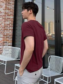 DAZY Camiseta De Manga Corta De Color Sólido Para Hombre Para El Verano