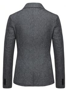 Manfinity Mode 男士段染口袋單釦西裝外套