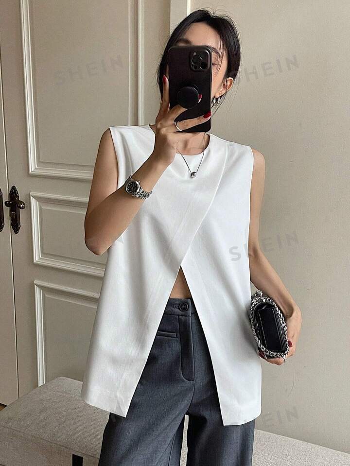 28201アナスイレディースタンクトップ白サイズXS