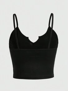 ROMWE Fairycore 水钻心形图案吊带背心，适合狂欢节