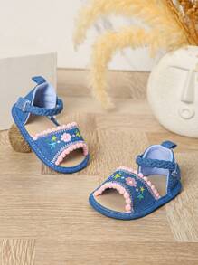 0-1 Year Old Infant Girls Soft Anti-Slip Breathable Summer Sandals