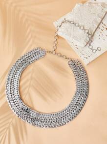 SHEIN VCAY 重型时尚金属盘组合皮带