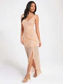 Forever 21 Prom Dress  Homecoming Dresses Birthday Outfit - Coral Orange - View 4