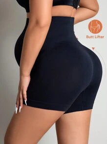 Umstandsshorts mit hoher Taille, Mesh-Einsätzen und Patchwork