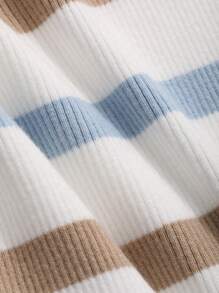 DAZY 条纹紧身方领吊带裙太阳裙、休闲女装、返校服 - 彩色 - 查看 9