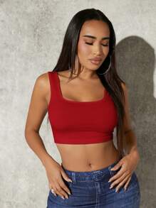 SHEIN SXY Sexy USA Flag Independence Day Camisole Top - Red - View 4