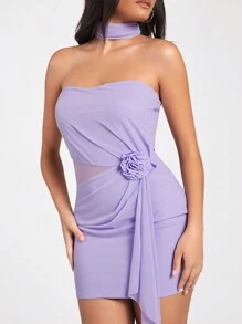 Forever 21 Prom Dress Hawaiian Clothes - Mauve Purple - View 5