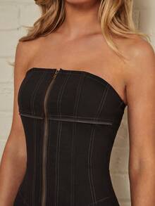 Forever 21 Club Outfits  Short Dress - Chocolate Brown - View 5