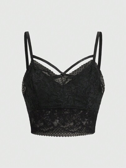 Goth Canotta slim fit da donna con scollo a V e decorazione in pizzo nero, t-shirt con grafica per donna