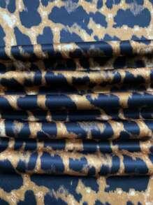 SHEIN Plus Size Leopard Print Sleeveless Jumpsuit - Multicolor - View 4