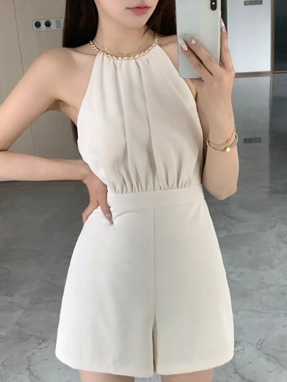 DAZY 纯色吊带女式连体衣 夏季