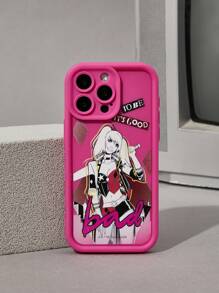 DC Women Core X SHEIN Đồ họa Hình Màu hồng Ốp lưng & bao da điện thoại - Đỏ - Xem 2