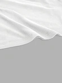 SHEIN EZwear 休闲性感百搭黑白拼色吊带背心，夏季修身女式 - 白色 - 查看 3