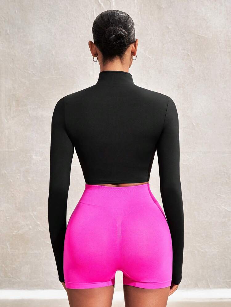 Zip Front Long Sleeve Sport Jacket