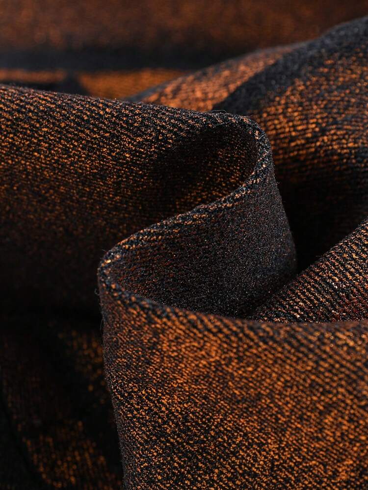 Teen Boy Metallic Washed Color Block Black Denim Jeans, For Music Festival